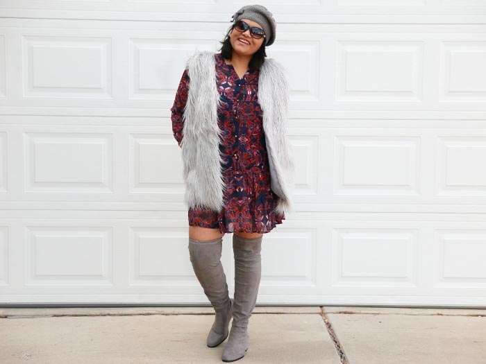 Style Guide: How To Wear A Faux Fur Vest For Any Body Type