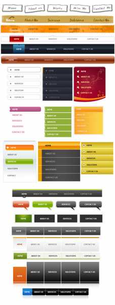 Styled Menus - 35 PSD’s For $5