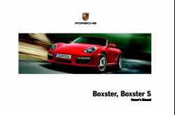 Subaru Bali: Porsche Boxster, Boxster S Owners Manual
