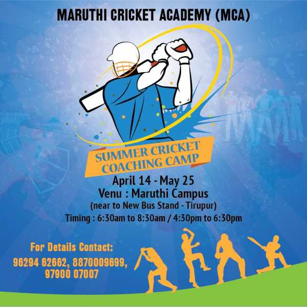 Summer Cricket Coaching Camp - Maruthi