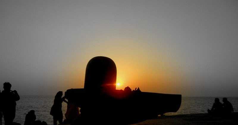 Sunset At Old Bhadkeshwar Shiva Temple, Dwarka.