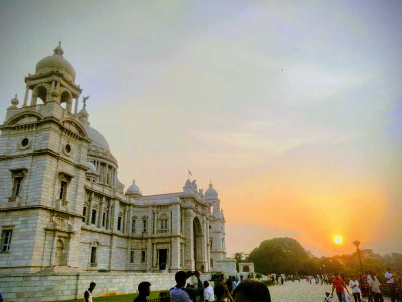 Sunset At Victoria Memorial #skywatchfriday