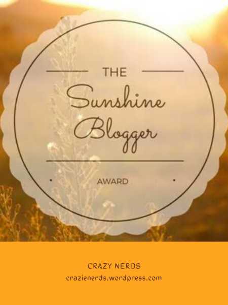 Sunshine Blogger Award #3