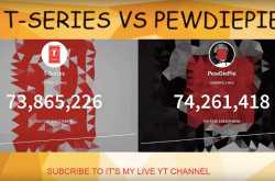 Support T-series | watch live subscriber count with song