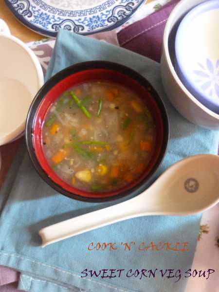 Sweet Corn Veg Soup