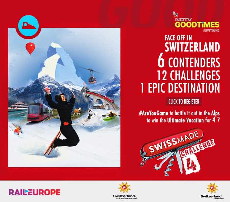 Swiss Made Challenge : Win Hampers Worth Rs 5000 From Frey - No.1 Swiss Chocolate And An Adventure Trip To Switzerland !!! 