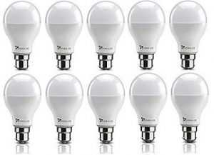 Syska SRL Base B22 9-Watt LED Bulb (Pack Of 10, Cool White) For Rs.766 - Amazon - Getfreedeals.co.in