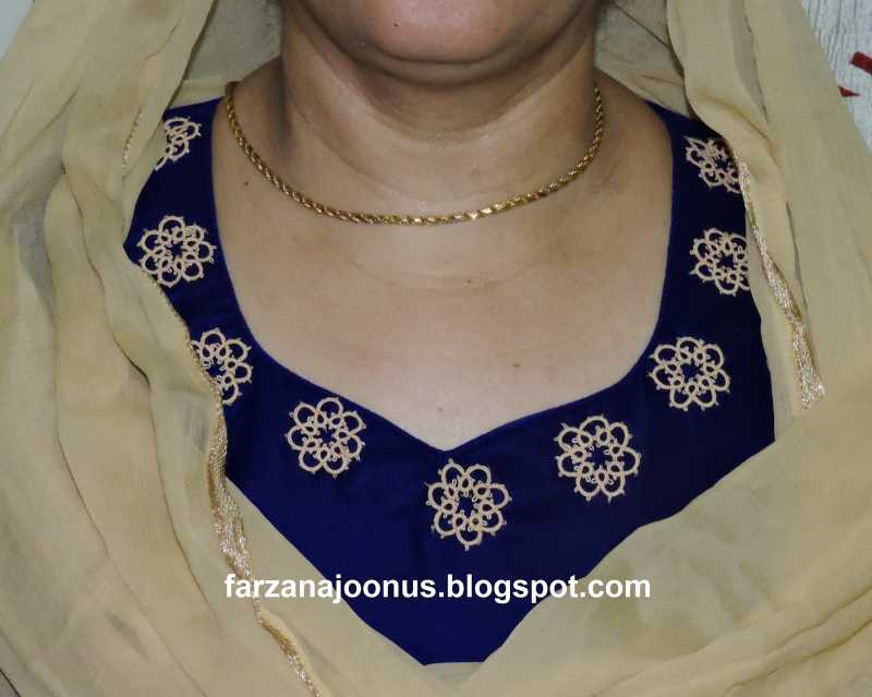 TATTED MOTIFS ON VELVET KAMEEZ