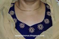 TATTED MOTIFS ON VELVET KAMEEZ