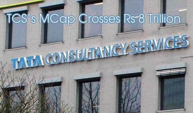 TCS’s MCap Crosses Rs 8 Trillion