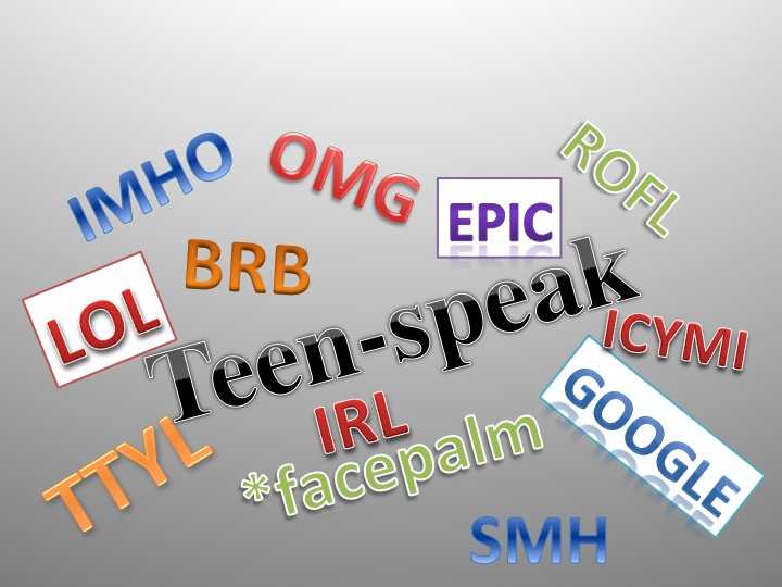 TEEN-SPEAK