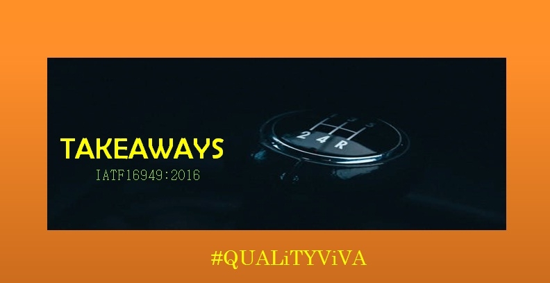 Takeaways From IATF16949:2016