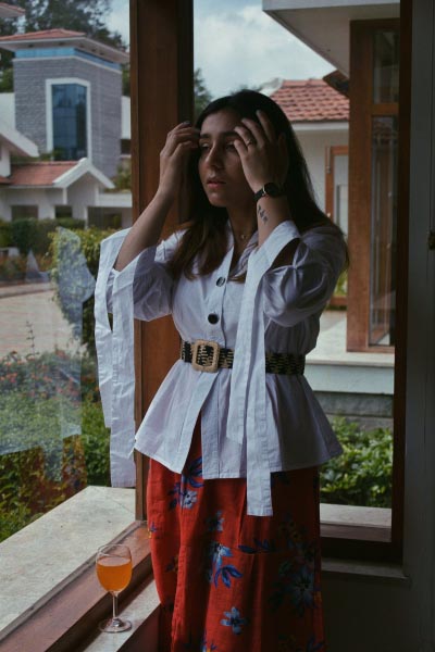 Tangerine Dreams - Styling The Summer Perfect Floral Midi Skirt! | Hues Of Me