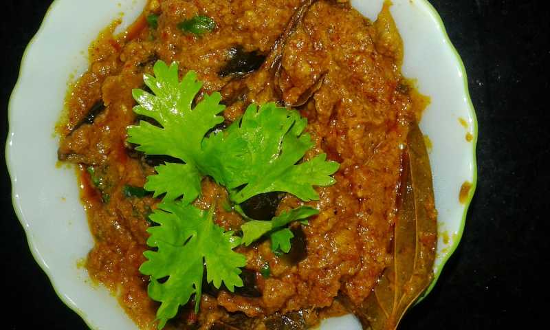 Tangy Baigan Masala..Navratri Special