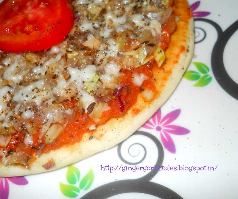 Tawa Pizza / Ovenless Mushrrom Pizza