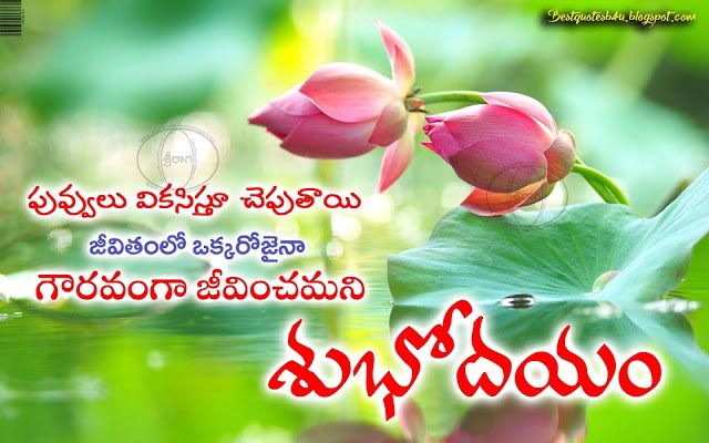Telugu Good Morning Images Wishes Quotes