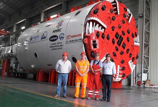 Terratec Completes Factory Testing 5th New TBM For Mumbai Metro