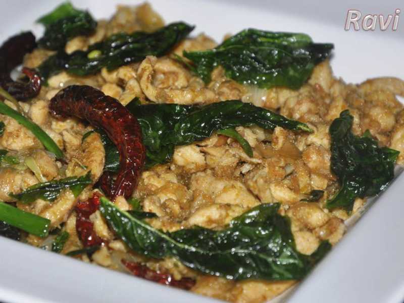 Thai Stir Fry Chicken With Basil And Red Chillies
