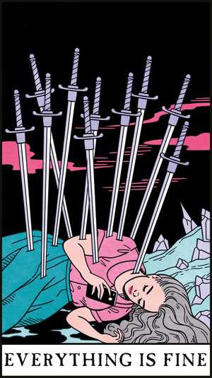 The 10 Of Swords Tarot: A Poem