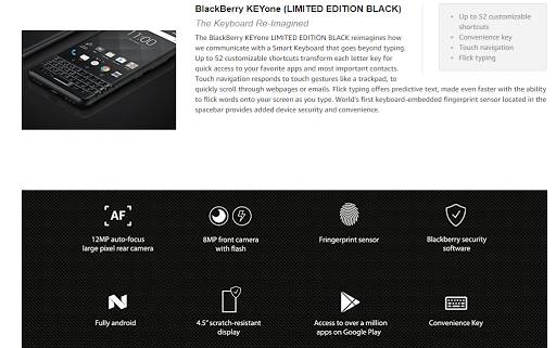 The All New BlackBerry KEYone 