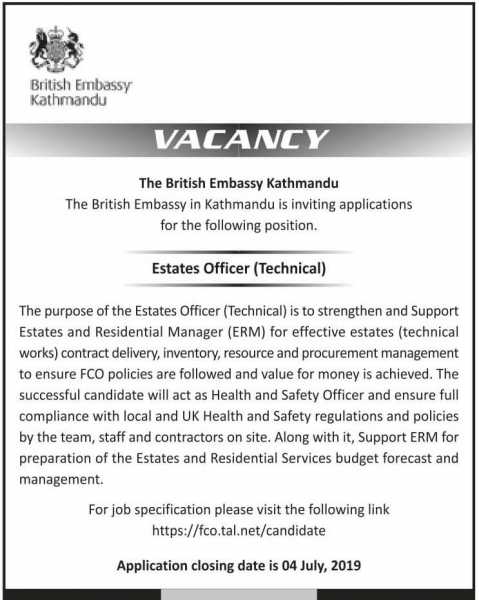 The British Embassy Kathmandu Vacancy