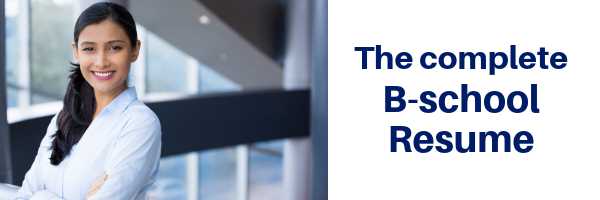 The Complete Resume For A B-school Application - Jamboree Education