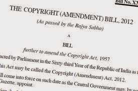 The Copyright (Amendment) Act, 2012 (Part-I)