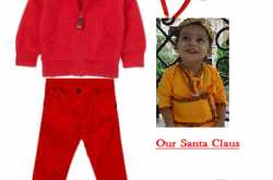 The Santa Claus Look for My Darling Niece ‘Tuppu’- Courtesy ShoppersStop.com