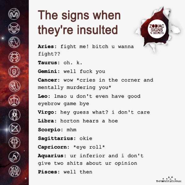 The Signs When They