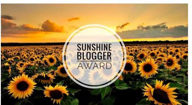 The Sunshine Blogger Award.