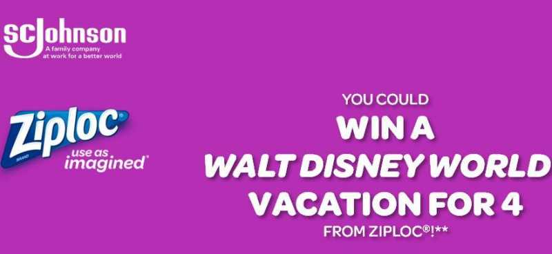 The Win With Ziploc Sweepstakes - Win Theme Park Tickets - ContestBig