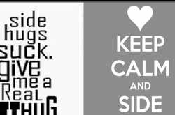 The intricacies of the side hug