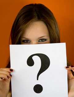 The "question Mark" Girl....