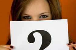 The \"question mark\" girl....
