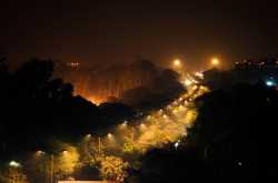 The splendid view from IITD Hostel.