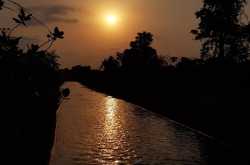 The summer sun is out.