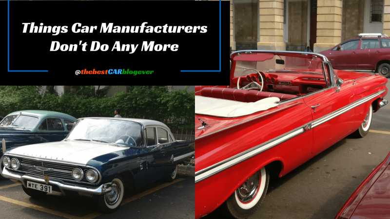 Things Car Manufacturers Don
