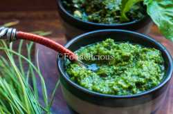 Three Recipes- Arugula/Roquette leaf Pesto Two Ways; Bruschetta With Arugula Pesto, Product Review- Maharaja Whiteline Flora Mixer Grinder