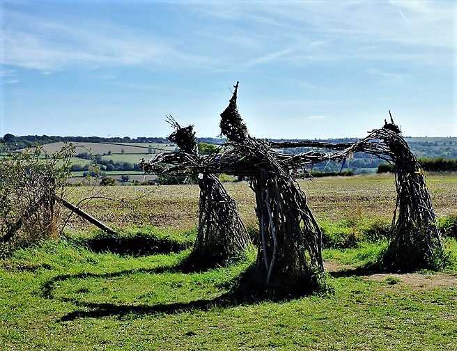 Three Blonde Witches : Wicker # Writephoto