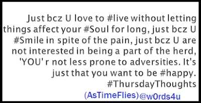 Thursday Thoughts #1