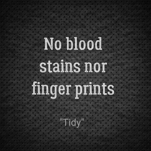 Tidy :Six Word Story Challenge