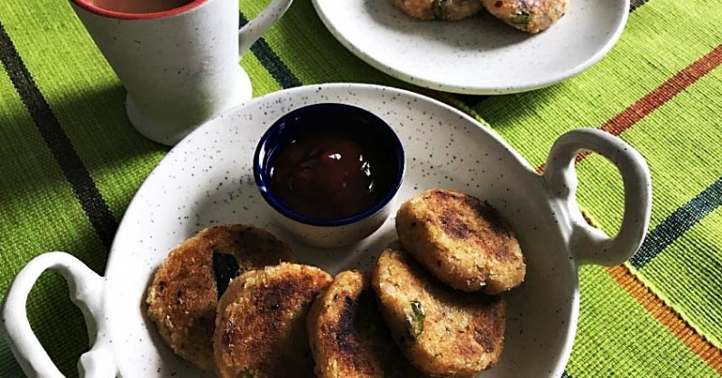 Tikkis From Leftover Upma 