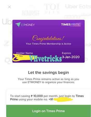 Times Prime Premium Membership Free For 1 Year (Etmoney Offer) - Vlivetricks
