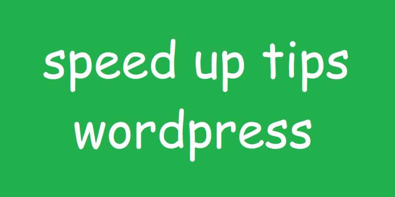 Tips For Faster Loading WordPress Sites