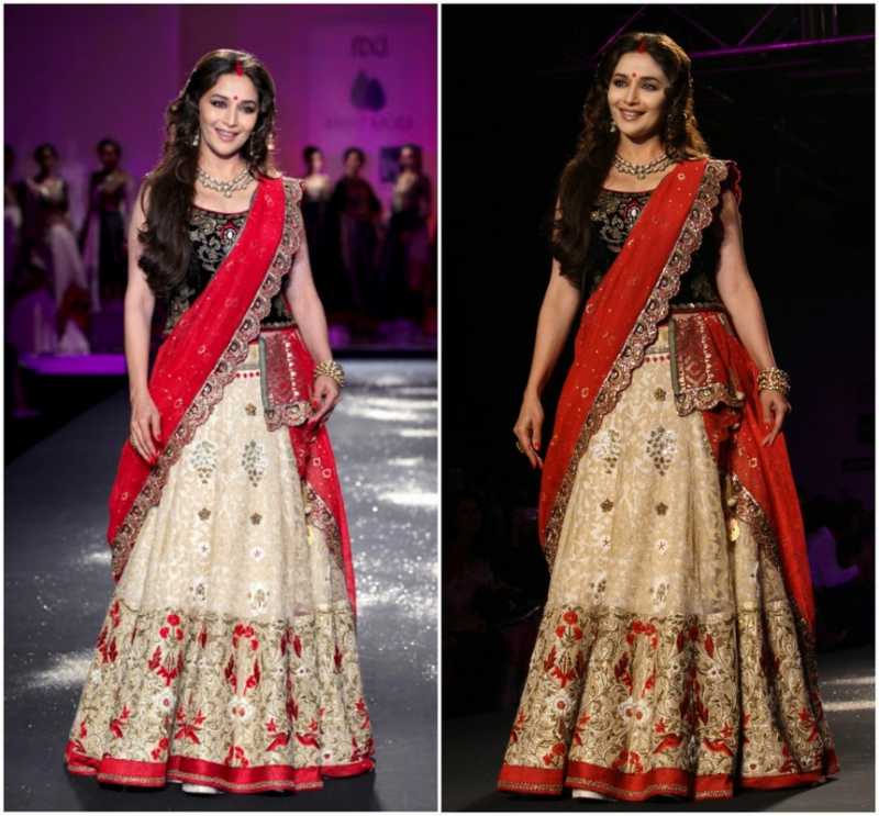 Title - A Look Back Of These Filmy Lehengas