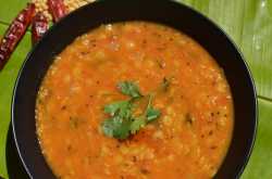 Tomato Pappu Recipe (How to make Andhra Style Tomato Dal) 