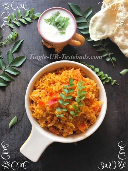 Tomato Rice/Thakkali Sadam