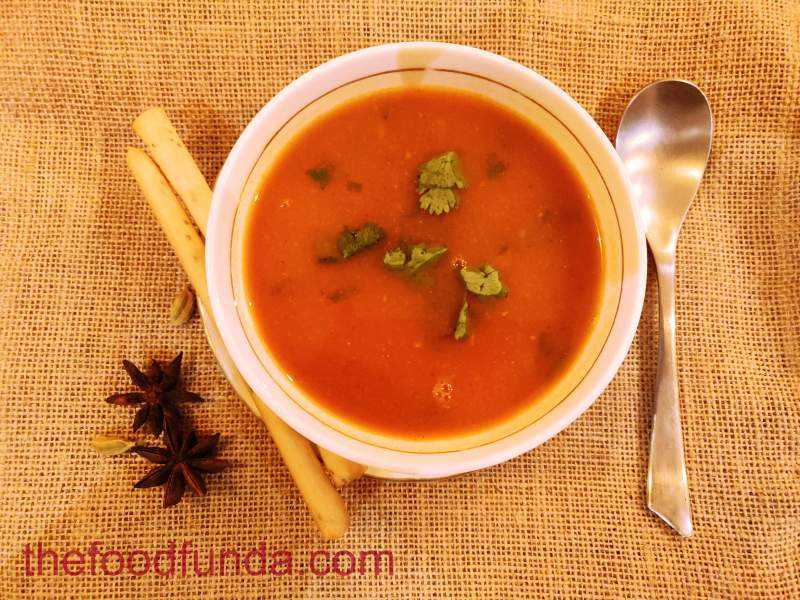Tomato Shorba Recipe-Spiced Indian Tomato Soup | Dhania Tamatar Ka Shorba - The Food Funda