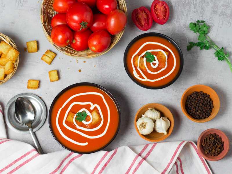 Tomato Soup Recipe - Indian Vegetarian Recipes By Siddhi - Quick Recipes & Cooking Ideas