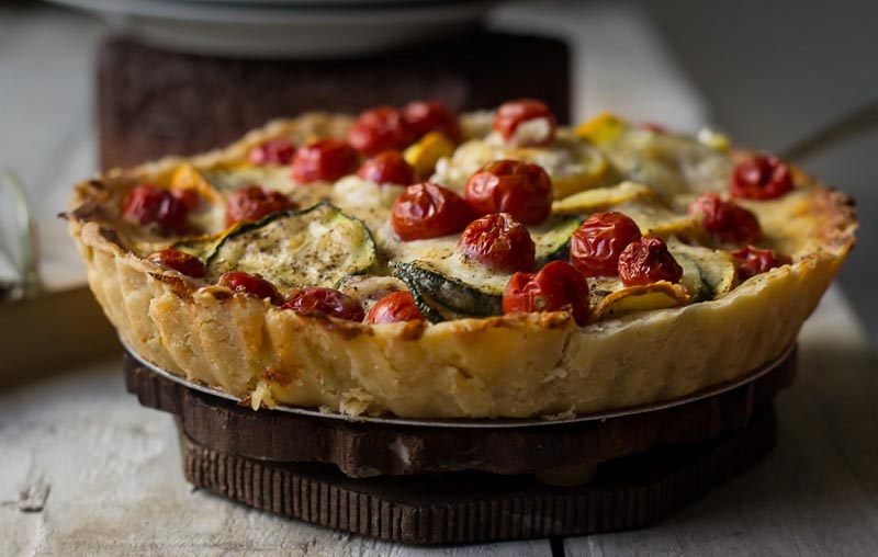 Tomato Zucchini Tart